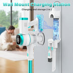 Tikom V500 Cordless Vacuum Cleaner for Home, 40000Pa/450W Stick Vacuum with LED Touch Screen, Charging Wall Dock, Anti-Tangle