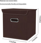 Closet Organizers Fabric Storage Bins With Lids Collapsible Cube Storages Organizer Basket With Handles,Storage Boxes for Clo