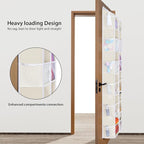 Univivi Over the Door Organizer, 6 Tiers Behind Door Storage with Clear Deep Pockets Hanging Organizer for Closet, Bedroom, N