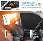 Car Curtains for Side Window - 4 Pcs Thicken Privacy Sun Shades Magnetic 100% Block Light Car Window Covers with Cooler Feeling (Thickset, 4pcs)