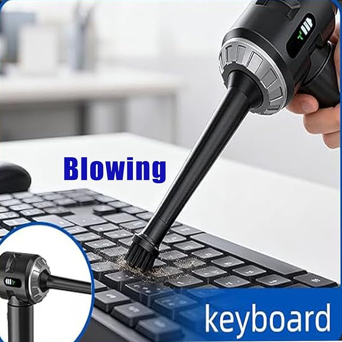 Sycoodeal Handheld Car Vacuum Cleaner, 25000PA Strong Cyclonic Suction Portable Mini Vacuum Cordless with Digital Display Lig