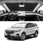 Custom Fit Windshield Sun Shade for Chevy Equinox 2018-2025 (Not for Equinox EV), Blocks UV & Heat, Front Window Sunshade Accessories, Easy Fold & Store Keep Your Car Cooler