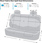 FH Group Automotive Rear Car Seat Covers for SUV, Trucks, Sedan and More - Universal Fit Front High Back & Rear Solid Bench D