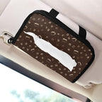 Car Tissue Holder Car Visor Organizer Tissue Box Holder for Car Sun Visor Organizer with Car Vehicle Accessories Essentials Interior for Women Men Brown Coffee Mug Bean