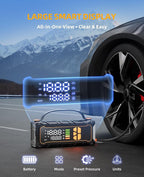 Battery Jumper Starter Portable, Jump Starter with Air Compressor-4000A 12V (7.0L Gas/ 6.0L Diesel) with 160PSI Tire