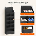 Lifewit 6 Tier Over the Door Shoe Organizer with 11 Large Deep Pockets, Fabric Hanging Shoes Shelf for Closet, Dorm Storage, 