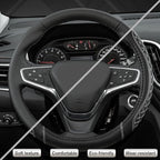 West Llama Customized Auto Car Steering Wheel Cover for Chevy Silverado,Tahoe,Equinox,Traverse,Trailblazer,Colorado(Diamond Q