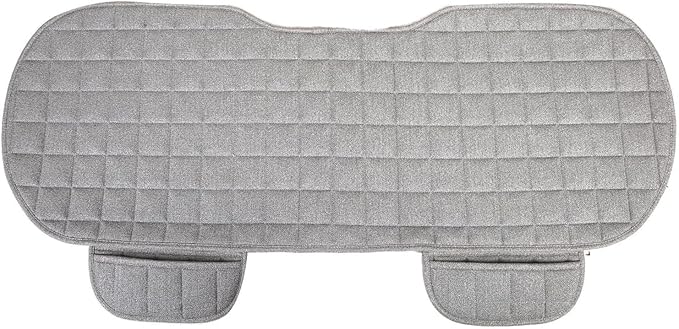 Suninbox Linen Back Car Seat Covers,Rear Car Seat Covers,Cloth Bottom Car Back Seat Cushion,Automotive Seat Protector Breatha
