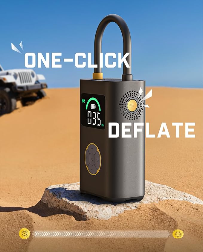 Fanttik X10 Pro Max Tire Inflator for SUV, 36s Fast Inflate Portable Air Compressor with Presta and Schrader Valve, 150PSI Cordless Air Pump with Powerful Battery for Cars, Motorcycles, Bikes, Balls