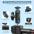 Ulanzi SC-01 Heavy-Duty Suction Cup Mount for Camera/Phone/Accessory (3"), Pump-actived Vacuum Suction Cup Mount, Magic Arm Phone Holder Action Cam Adapter Car Boats Windshield Window Mount