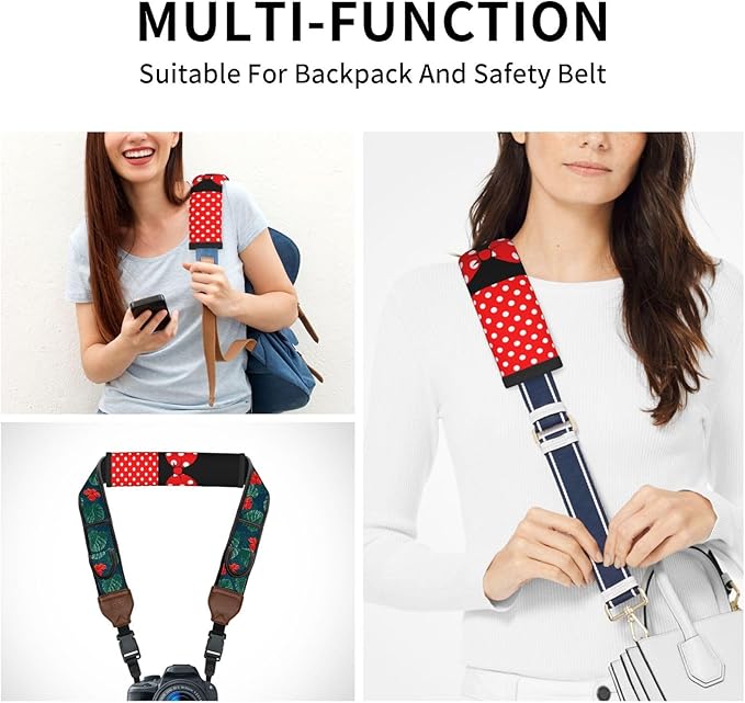 Cute Red Polka Dots Steering Wheel Cover for Women,Universal Fit 14-15 inch, Fashion Automotive Interior Decorative,with 2 Pa