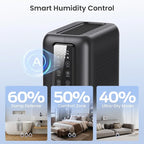 Dehumidifiers for Bathroom with Moisture Absorber Bag Reusable, 68 OZ Water Tank Portable Quiet Dehumidifier for Bedroom