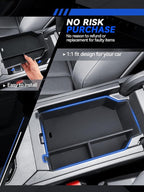 for Model 3 Center Console Organizer Armrest Tray Middle Storage Box Insert Container Durable ABS Plastic Accessories 2024 2025