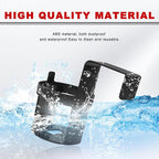 2 PCS Black Cup Holder,Waterproof and Durable,Portable Multifunction,Fit Most Size Mugs,Cup Holders that Fit Most Cars,Car Storage Cup Accessories,Vehicle Seat Cup