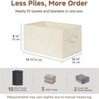StorageWorks Storage Baskets for Shelves, Fabric Storage Bins, Closet Organization and Storage Basket, Organizer Bins for Clo