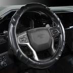 Car Steering Wheel Cover for Chevy Silverado 1500 2500 3500, Tahoe, Equinox,Traverse,Colorado,Black