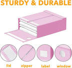 SpaceAid 8 Pack Bed Sheet Organizers and Storage, Foldable Organizer for Linen Closet, Set Folder Keeper with Window XL (Quee