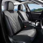 Coverado Car Seat Covers Full Set, Seat Covers for Cars, Front Seat Covers and Back Seat Cover Waterproof Leather Automotive 