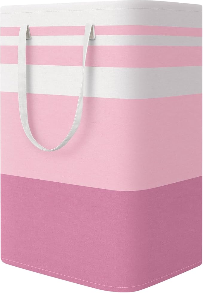 StorageRight Large Collapsible Laundry Basket Hamper with Easy Carry Handles，Freestanding Clothes Hampers for Laundry, Bedroo