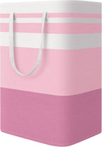 StorageRight Large Collapsible Laundry Basket Hamper with Easy Carry Handles，Freestanding Clothes Hampers for Laundry, Bedroo