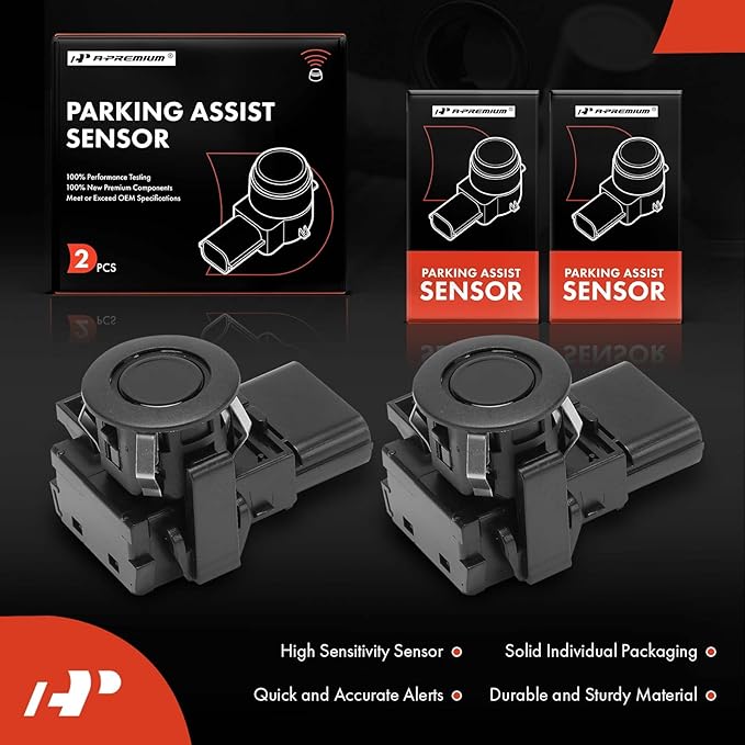 A-Premium 2-PC Reverse Backup Parking Assist Sensor Compatible with Select Honda Models - Pilot 2012-2015, Odyssey 2011-2017,