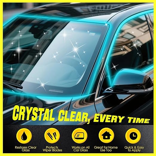 Cerium Oxide Glass Polishing Kit - Remove Scratches, Water Spots & Restore Clarity | Windshield Scratch Remover with Polish & Sealant | Complete DIY Kit