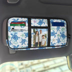 Sea Turtle Car Sun Visor Organizer with Multi-Pocket Sun Visor Organizer Personalized Easy to Store and Install Universal Fit for Most Cars SUV