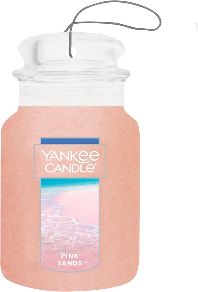 Yankee Candle Paper Car Jar, Pink Sands (Pack of 10)