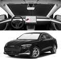 Custom Fit Windshield Sun Shade for Audi A3 2022-2026, Blocks UV & Heat, Front Window Sunshade Accessories, Easy Fold & Store Keep Your Car Cooler