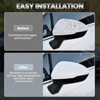 Left Driver Side Mirror Cover Caps Compatible with Chevrolet Chevy Cruze 2017 2018 2019 Replacement Rear view Mirrors Trim (White)