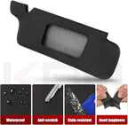 KBH Sun Visor Cover for Ford Mustang 1994-2004, Vinyl Leather Trim, Car Sunvisor Protector Covering, Left and Right Side, Anti-Scratch, Black (Leather Covers Only)