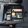 EDBETOS Center Console Organizer Compatible with Ford F150 2021-2023 Accessories (40/Console/40 Front-Seats ONLY) F-150 Armrest Box Interior Pallet Secondary Storage Box Insert Tray, Black