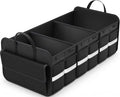 Trunk Organizer for SUV, Large trunk organizer for car, Collapsible Multi-Compartment Car Trunk Organizer, Sturdy Cargo Trunk