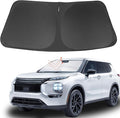 Front Windshield Sun Shade Foldable Car Front Window Sun Shade Windshield Shade Fit for Mitsubishi Outlander 2022-2026(NOT for Outlander Sport) Block UV Rays Keep Cooler
