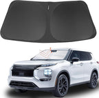 Front Windshield Sun Shade Foldable Car Front Window Sun Shade Windshield Shade Fit for Mitsubishi Outlander 2022-2026(NOT for Outlander Sport) Block UV Rays Keep Cooler