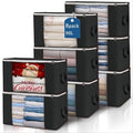 Large Storage Bags, 8 Pack Clothes Storage Bins Foldable Closet Organizers Storage Containers with Durable Handles Thick Fabr