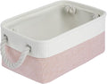 Storage Baskets for Shelves 11.8x7.9x5.2 Inch, Foldable Fabric Storage Bins with Handles, Small Storage Baskets for Organizin