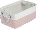 Storage Baskets for Shelves 11.8x7.9x5.2 Inch, Foldable Fabric Storage Bins with Handles, Small Storage Baskets for Organizin