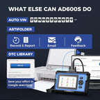 OBD2 Scanner TOPDON AD600S Scan Tool, Code Reader, Diagnostics Scanner for ABS/SRS/AT/Engine, 9 Reset Services,