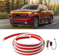 Car Led Hood Light Strip 94 inch Dual Color LED Hood Light Exterior Flexible Waterproof LED Strip Lights Turn Signal Daytime Running Lights for Car SUV Truck
