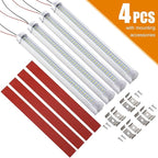 CZC AUTO Led Light Strip 12V/24V 13" Led Light Bar LED Interior Light with ON/Off Switch 108 LEDs Strip Light for Van Lorry RV Motorhome Truck Trailer Cabinet Camping, 4 Pack