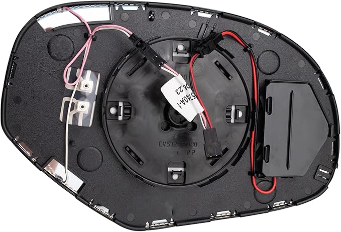 TRQ Mirror Glass w/Backing Plate Heated Driver Side Compatible with Cadillac Chevy GMC SUV