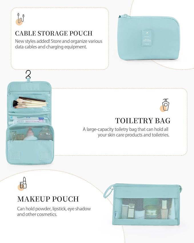 Packing Cubes 11 PCS, Mesh Breathable Luggage Organizers Bags, Packing Organizers, Durable Travel Essentials Bags Set, Travel