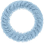 Fuzzy Winter Steering Wheel Covers for Women, Warm Cute Fluffy Car Wheel Cover for F150, Trucks, Jeep, Van, Soft Furry Auto Plush Large Car Handle Cover for Cold Weather, 15.2-16in, Blue