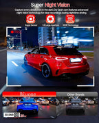 Dash Cam Front and Rear, 4K Full HD Dual Dash Camera for Cars W/ 64GB Card Included, Built-in 5G WiFi & GPS, Car Camera Dashc
