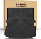 LASFIT Trunk & Backrest Mat for Ford Explorer 2011-2019, Custom Fit All Weather Protector TPE One-Piece Design Easy Installation Trunk with Seatback Mat, 1pc Black