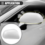 Motoforti Right Side Mirror Cover Cap, Rearview Mirror Cover Cap, for Toyota Highlander 2009-2014, ABS, White