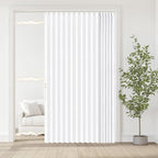 Jilron Accordian Door Curtain, 100% Blackout Folding Magnetic Doorway Curtains,Linen Style Closet Doors,for Room Divider,Priv