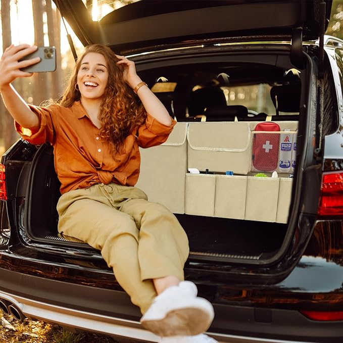 Car Trunk Organizer Backseat Hanging Organizer with Storage Pockets for Subaru Crosstrek, Forester, Outback, Ascent
