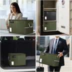 TOMKID Fireproof Document Box, Fire Proof Safe Box for Home Document Organizer with Lock, Fire Organizer Office Storage Cabin